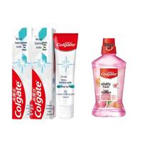Colgate Baking Soda Spearmint Toothpaste & Fruit Mouthwash Set