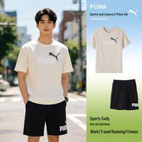 PUMA Men's Short Sleeve & Shorts Sportswear Set XS
