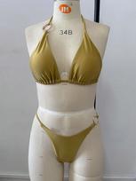 Instagram sexy girl triangle bikini swimsuit with a stylish design bikini split swimsuit L