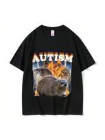 Juokingi Autizmo Hyrax Memas Marškinėliai 'unisex Mada Apvalia Kaklo Išpjova Aukštos Kokybės Madingi Marškinėliai Unisex Retro Harajuku Per dydį Medvilniniai Marškinėliai S įvairiaspalvis