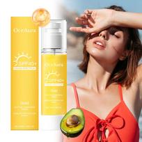 Strong Sunscreen Spray Face Body Fast Absorbing Refreshing Non-Sticky UV Protection Anti-Oxidation Sunblock Spray 50ml balta