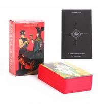 Circe Tarot 78 vnt kortelės su vadovu pradedantiesiems raudonais paauksuotais kraštais 10,3 * 6 cm