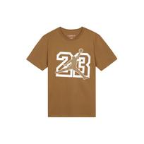 Jordan Flight Essentials Digital Logo Print Crew Neck T-Shirt Men Tops Light-British-Tan FB7395-281 L