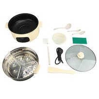 26cm Electric Pot Khaki Anti Stick Smart Reservation Temperature Control Anti Dry Burn Electric L