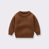 Individualizuotas vaikiškas laisvo mezgimo megztinis - apvalia iškirpte, unisex, rudens/žiemos 73cm (13-15 jin)