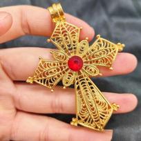 Bestselling Cross Pendant Necklace - 24K Gold Plated Christian Jesus Jewelry for Women, Religious Gift &   Fashion Accessory