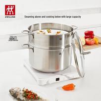 Zwilling Nova Plus 28cm Nerūdijančio Plieno Garų Puodas ir Sriubos Puodas Rinkinys