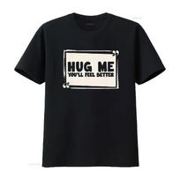 Hug me T Shirt You will feel Better Free Hugs vintage Washed designer clothes Breathable streetwear Comfortable Versatile Soft S įvairiaspalvis