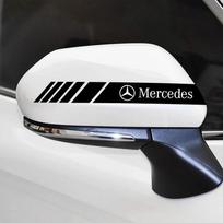 Automobilio lipdukas 2 vnt. Automobilio galinio vaizdo veidrodėlio lipdukai Automobilio kėbulo dekoras Lipdukas MERCEDES BENZ AMG ML GL SL W211 W204 W210 W203 CLA GLA A juoda