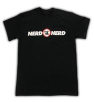Adult Mens Action Comedy TV Chuck Buy More Nerd Herd Logo for Cosplay Black Tee 4XL