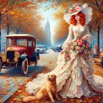 1pc DIY Paint by Number Kit Girl Frameless Canvas Wall Art Gift Idea 40x40cm