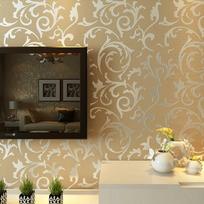 Grey 3D Victorian Damask Embossed Wall Cover Roll Living Room Bedroom Wall Coverings Silver Floral Luxury Wall Paper Home Decor 2mx53cm