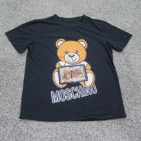 Moschino Couture Marškiniai Vyriški Maži Juodi Meškiuko Grafinis Logotipas Dizainerio S juoda