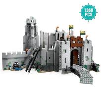 MOC Magical Castle Knight American TV Movie Battle of Helm's Deep Castle Tower Model Building Blocks Bricks Festival Party Gifts