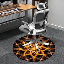 1PCFloral Mandala Office Round Area Rug, Indoor Mat Suitable For Office, Under Office Chairs Bedroom Living Room Home Decor, Room Deco012 80cm by 80cm
