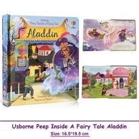 Usborne Peep Inside Fairy Tale Aladdin Montessori Educational English Story Book for Kids Children 3D Flap Picture Books Aladdin