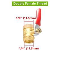 1Pc Mini Ball Valve Pneumatic Brass Ball Valve Switch 1/8  1/4  3/8  1/2  Female/Male Thread Irrigation Water Flow Control Valve