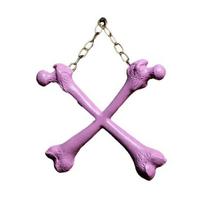 Bone Pendant Fine Carved Crossover Bones Gothic Style Wall Hanging Ornament Dark Gothic Home Accents