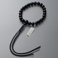 Takita Shoten Buddhist Altar Jodo Shinshu Buddhist Prayer Beads Black 22 Silk Tassel Prayer Genuine Formal Prayer Single Black Onyx of Manufactured by juoda