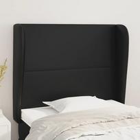 Vidaxl Zagłówek Uszak, Czarny, 83X23X118/128 Cm, Sztuczna Skóra