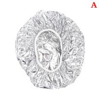 1PC Disposable 8 Wire Thick Aluminum Foil Cap Elastic Hair Coloring Dye Heat Resistant Shower Salon Hair Cap