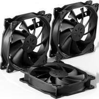 upHere PC Case Fan 120mm Case Cooler Silent Type Computer Fan 4-pin Connector 3 Black [12BK4-3]