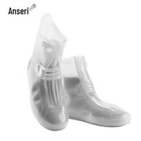 Ansell Thickened Mid-Tube Waterproof Rain Shoe Covers Size 42-43