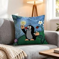 Cartoon Little Mole Cushion Cover 4Pcs Decorative Covers Soft Cushion Case for Sofa Couch Decor 40x40 45x45 Pillowcases 4PCS