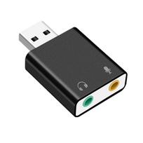 USB Audio Adapter, USB External Sound Card, USB Headphone Jack Adapter, 3.5mm Mini Jack Audio Interface, Headphone OutputMicrophone Input Compatible