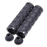 Skull Style Bicycle Handlebar Grip Anti-Slip MTB Road Bike Handle Bar Grips Mountain Road Bike Handle Bar Grips for Cycling China Mainland