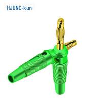 HUIJUN 4MM Gold-Plated Banana Plug žalia