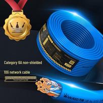 WANJEED Cat6a Unshielded 10 Gigabit Ethernet Cable 100 meters