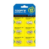 6 Pairs Carbon Steel Quick Master Links for Mountain Road Bike 6/7/8/9/10/11/12S