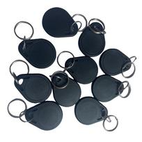 10pcs MF Classic 1K RFID Fob 13.56mhz ISO14443A Key for Hotel Door Entry Access Control… (black)