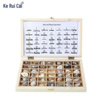42-Piece Mineral Rock Fossil Specimen Kit Mineral Rock Fossil Collection