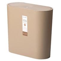 CHAHUA 10.8L Press-Type Slim Trash Can with Lid (Pack of 5)