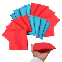 Shandini Beanbag Cornhole Toy Refill Pack - Lightweight, for Kids and Adults, Events, Recreation, Physical Education, and Indoor Play - 8 Red, 8 Blue