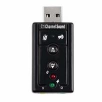[PCATEC] 7.1 Channel USB External Sound Card Audio Adapter - External USB Audio Sound Card Adapter 3D Virtual 7.1 Channel