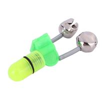 1-10pcs Fishing Jingle Bells Fishing Bite Alarm Light With Twin Bells Ring Fishing Bite Alarm Indicator Fishing Rod Clamp Tools