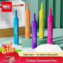 Comix 6-Color Water-Based Highlighter Set