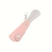Leather Foldable Shoehorn Stainless Steel Retractable Shoe Puller  High Heels Shoes Auxiliary Tool