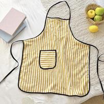 Adjustable Coral Fleece Apron Fashion Kitchen Cafe Baking Apron  Restaurant Work Chef Waiter