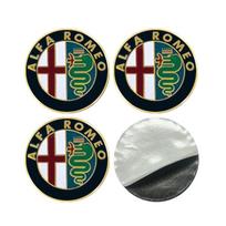 56mm Car Styling Wheel Center Sticker Hub Cap Decal Emblem Badge For Alfa Romeo giulietta 159 mito giulia stelvio 147 Accessorie