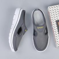 Large Size Unisex Outdoor Light Breathable Casual Slippers for Middle Aged Elderly Parents Non-slip Comfortable Footwear for Daily Walking 39