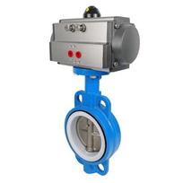 Dalan D671X-16Q Pneumatic Wafer PTFE Butterfly Valve DN50