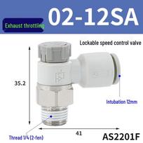 AS Series Adjustable Pneumatic Exhaust Throttle Valve