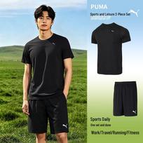 PUMA Men's Running Set Short Sleeve & Shorts S