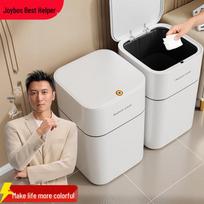 Jiabangshou 12.9L Press-Type Trash Can with Lid