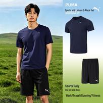 PUMA Men's Short Sleeve & Shorts Sport Set M