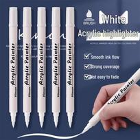 Jiamo White Double-Ended Acrylic Highlighter Pen Set